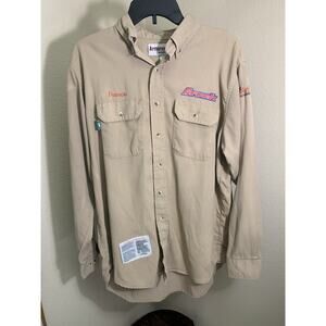 ARMOREX FR Shirt Men's Large IQ Series Button Up Workwear Uniform